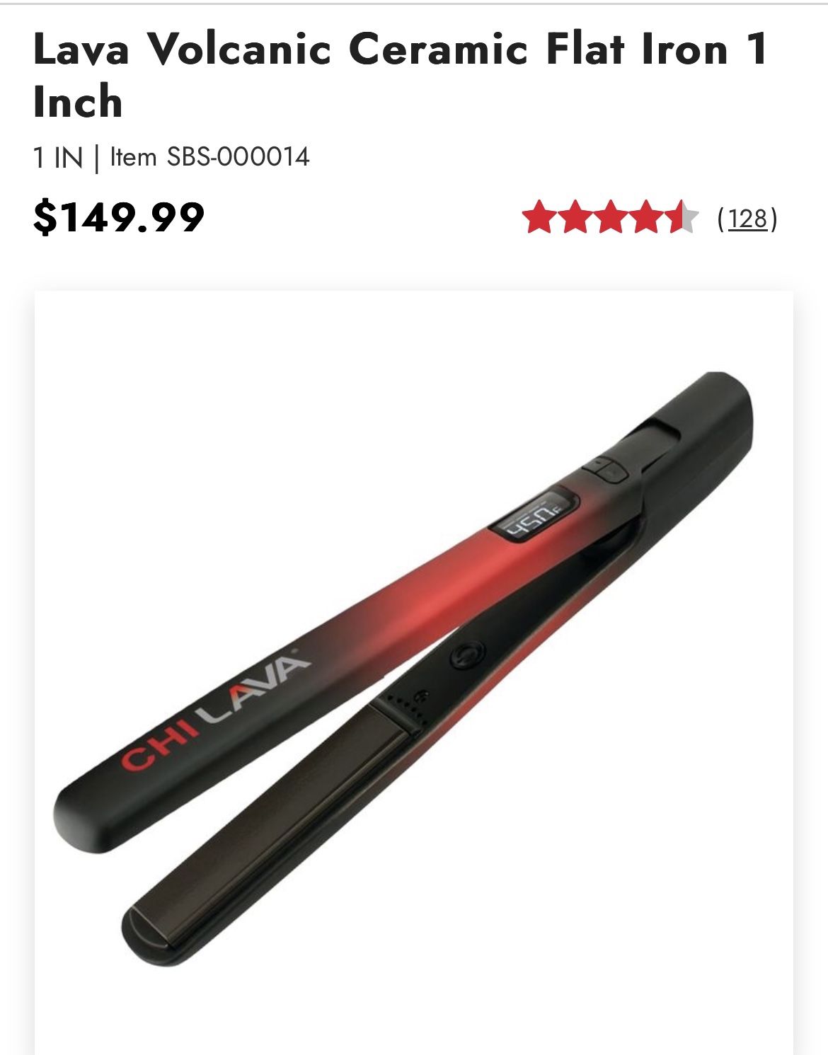 CHI LAVA 1” Volcanic Lava Hairstyling Iron,All Products : American Fashion Style Bags On Sale