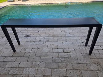 Modern Espresso Wood Console Table