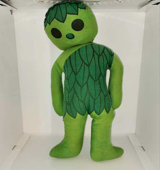 **reduced price** Vintage 70s Jolly Green Giant plush 15 inches