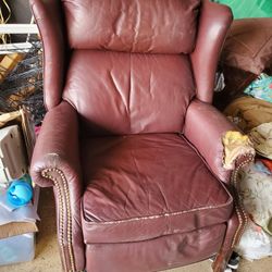 Action Lane Leather Reclining Chair