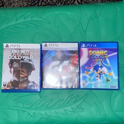 Ps5 Game COD GT7 SONIC PS4