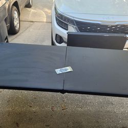 2 Folding Black Plastic Table