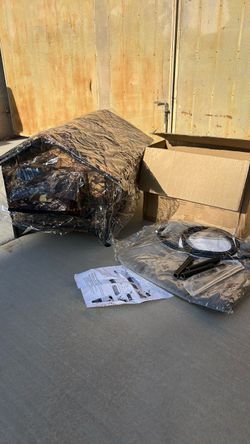 Camouflage Outdoor/indoor cat house w/heater