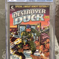 Destroyer Duck #1 (1982) CGC 9.6 — White Pages; 1st Groo The Wanderer & Destroyer Duck