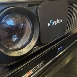 720P HD LED Movie Projector, with 3000:1 Contrast Support HDMI USB VGA Smartphon