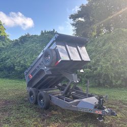 Rawmaxx 5 × 10 High Side 10k Dump Trailer