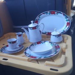 Vajilla Navideña Para 8 Personas