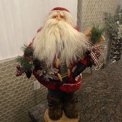 SANTA FIGURE SANTA CLAUSE FIGURINE CHRISTMAS DECOR