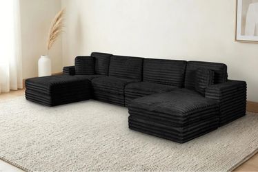 Boneless Compresses 6 Piece U Shape Sectional
