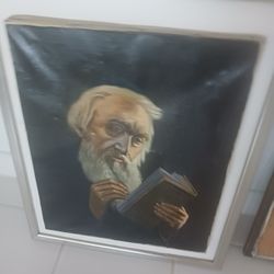 Old Man Oil Painting