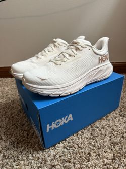 HOKA Arahi 7 Women’s Running Shoes Blanc De Blanc Rose Gold Size 7.5B