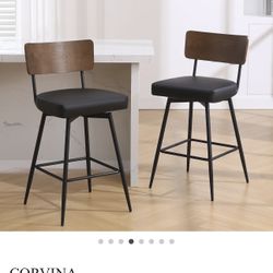 Bar stool, swivel (set of 2)