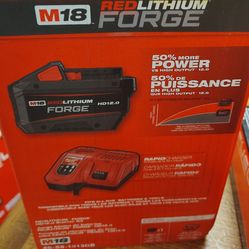 Milwaukee 12.0ah forge battery and rapid charger