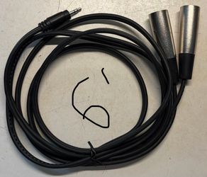 1/8" to Double Male XLR Cable (6 Feet)