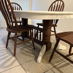 Vintage Wood Dining Table
