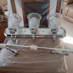 Bathroom Light And Towel Bar 