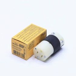 10 -  Pieces Hubbell Hbl5269c Straight Blade Connector, Female, 2- Pole 3-Wire, 15A 125V,