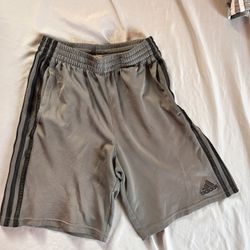 Grey adidas shorts