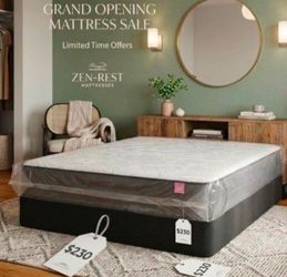 New KING SIZE MATTRESS WITH BOX SPRING SET COLCHONES NUEVOS KING SIZE 
