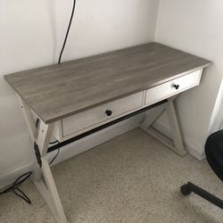 Desk with drawers/metal hardware 