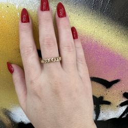 10k CUBAN LINK RING 