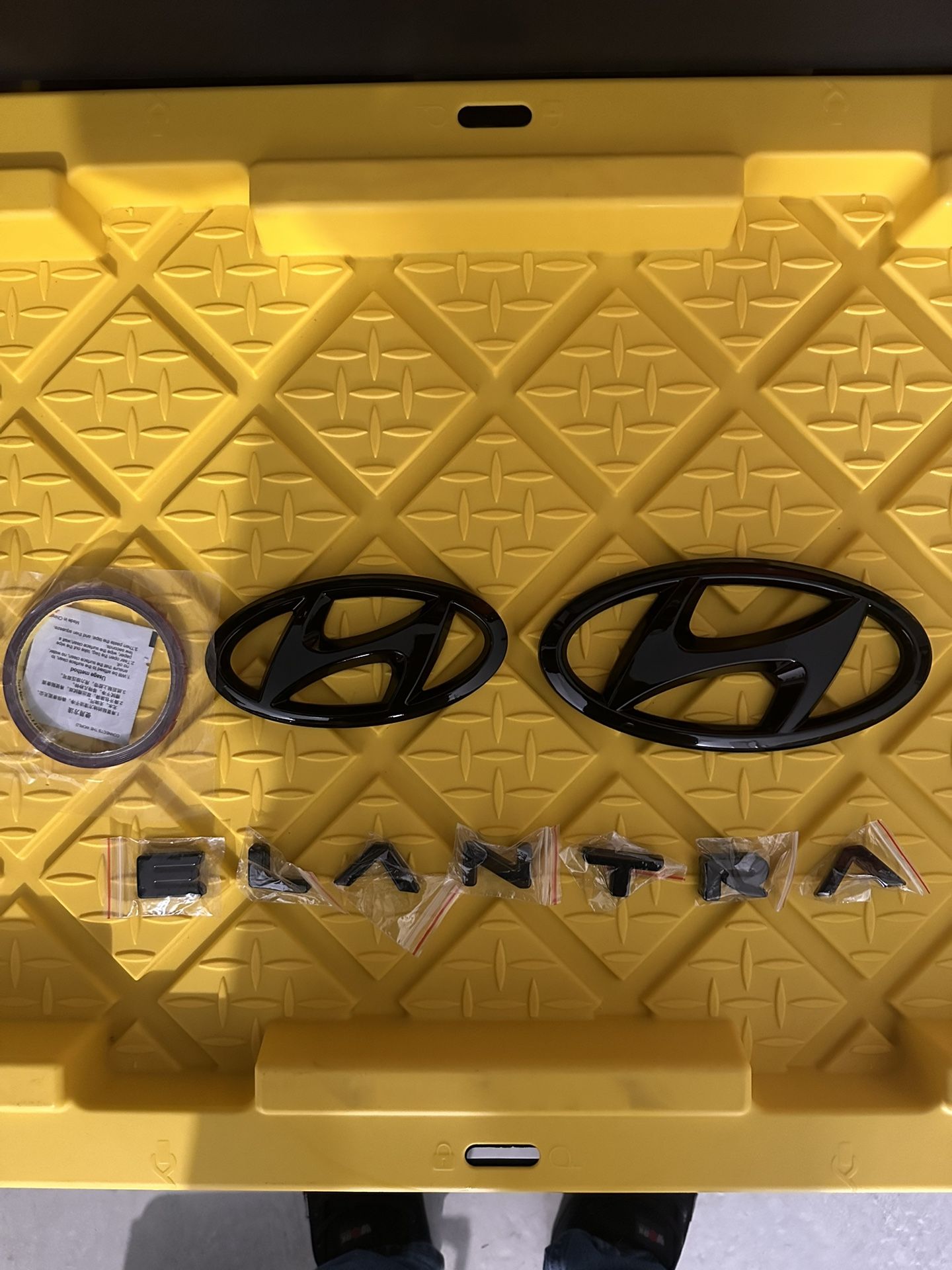Hyundai Elantra Black Badges (fits Over Existing Badges)