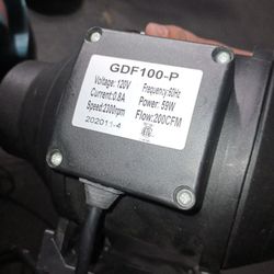 ECO Farm GDF100-P 4" Plastic Inline Exhaust & Intake Fan 2300RPM Control Switch