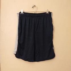 Reebok Men's Black and Gray Athletic Shorts Size Large

