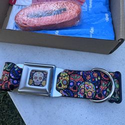 Dog Collar- Sugar Skull