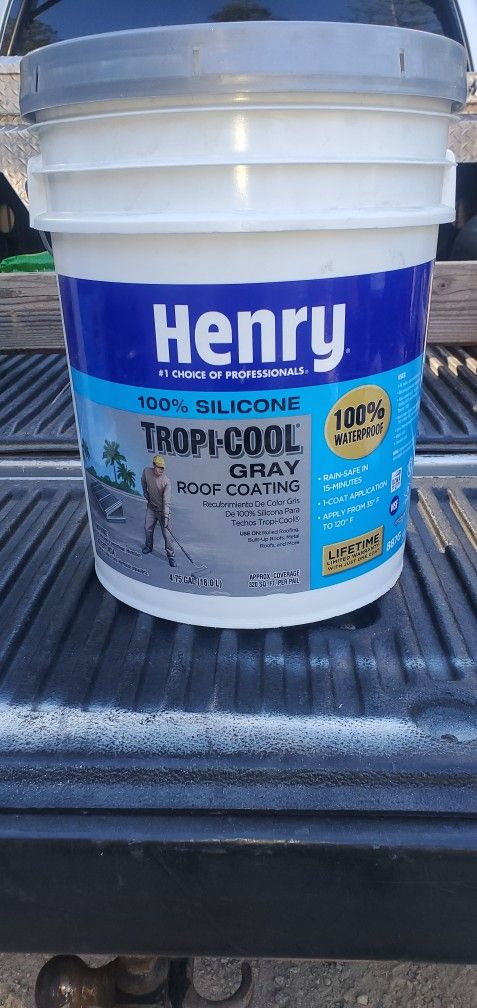 Henry Tropi-Cool Grey RV Silicone Roof Coating