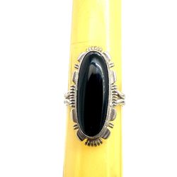 James Francisco Sterling Onyx Ring