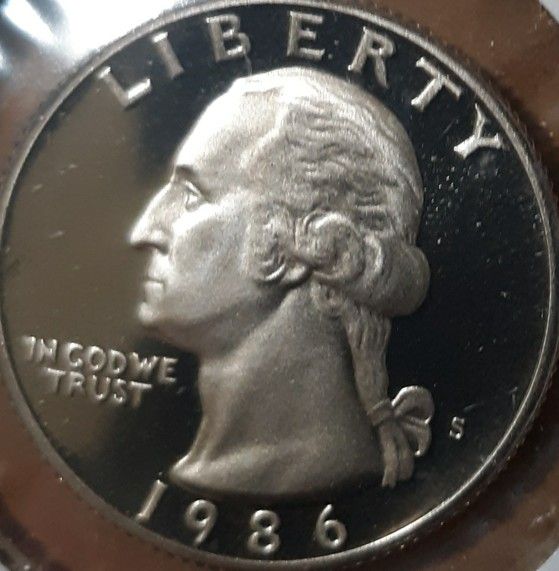 1986-S PROOF QUARTER Gem BRILLIANT UNCIRCULATED