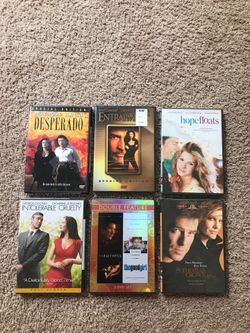 6 FACTORY SEALED DVD MOVIES GEORGE CLOONEY, CHATHERINE ZETA-JONES, AND MORE! NEW