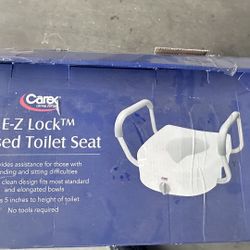 EZ Lock Raised Toilet Seat
