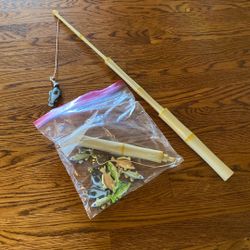 Vintage Magnetic Fishing Rods and Fish!