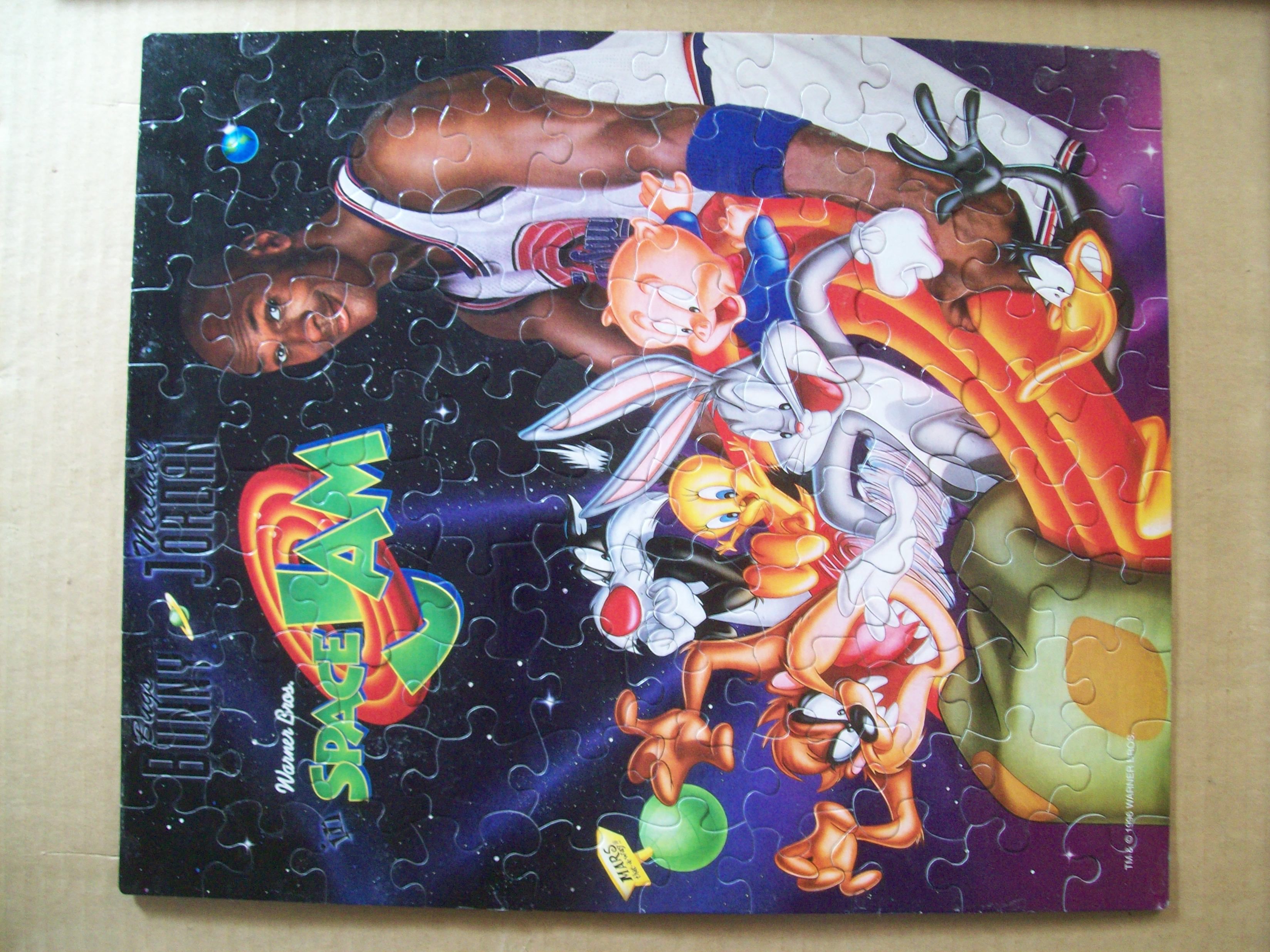1996 SPACE JAM - 100 Pc. Puzzle 12x15 - JORDAN Daffy BUGS BUNNY Tweety PORKY Taz