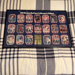 1991 Boston Red Sox Collectors Edition / Pepsi Framed Set 