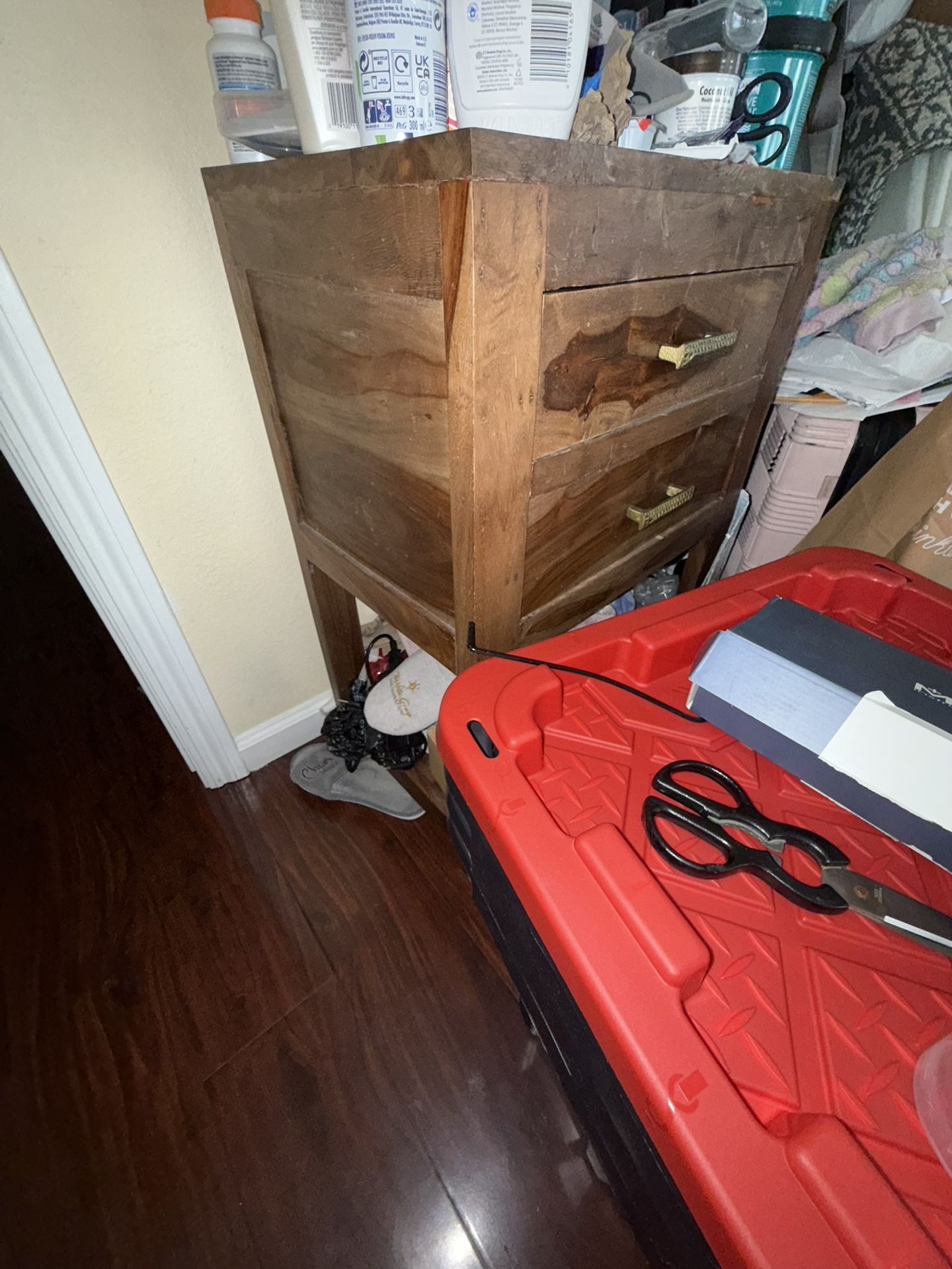 Small Wooden Bedside Desk
