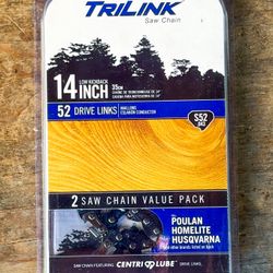 Saw Chain 2 pack chainsaw 14 inch low kickback 52 drive links S52 .043