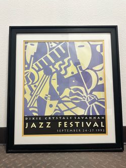 Savannah Jazz Festival Framed Art