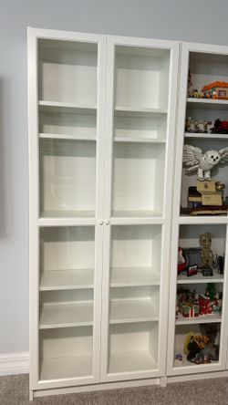 IKEA Billy Bookcases & Glass Doors x4 - priced for each, read description