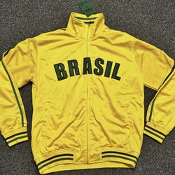 Brand new Choice Sports Wear men’s size XL Brasil full zipper track jacket 