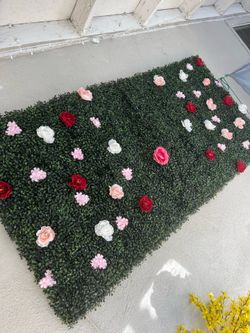 Wall grass decoration backdrop