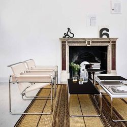 Authentic Knoll Wassily Chair Set In Canvas