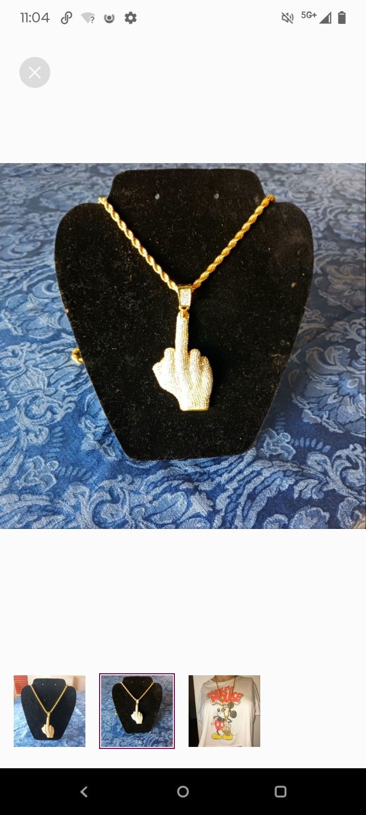 14k Gold-plated CZ Pendant With 30 Inch Chain BOGO Free