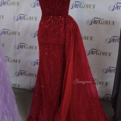 red prom dress 