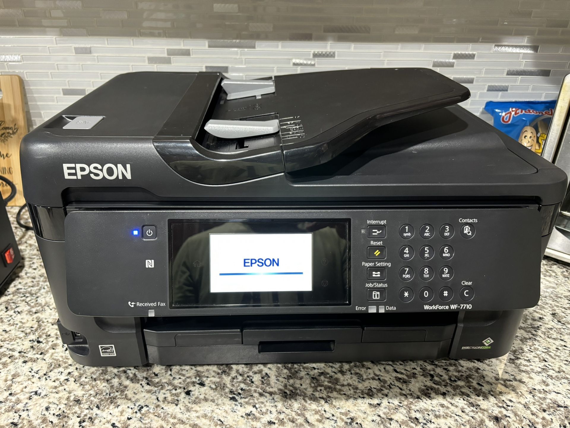 Epson WF 7710 printer converted for sublimation