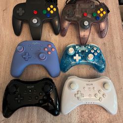 Nintendo Switch N64 Wii U wireless and wired controllers (SEE DETAILS FOR PRICES)