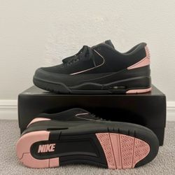 Jordan Men's Sneakers in Black and Pink. Size 12.5 Men 