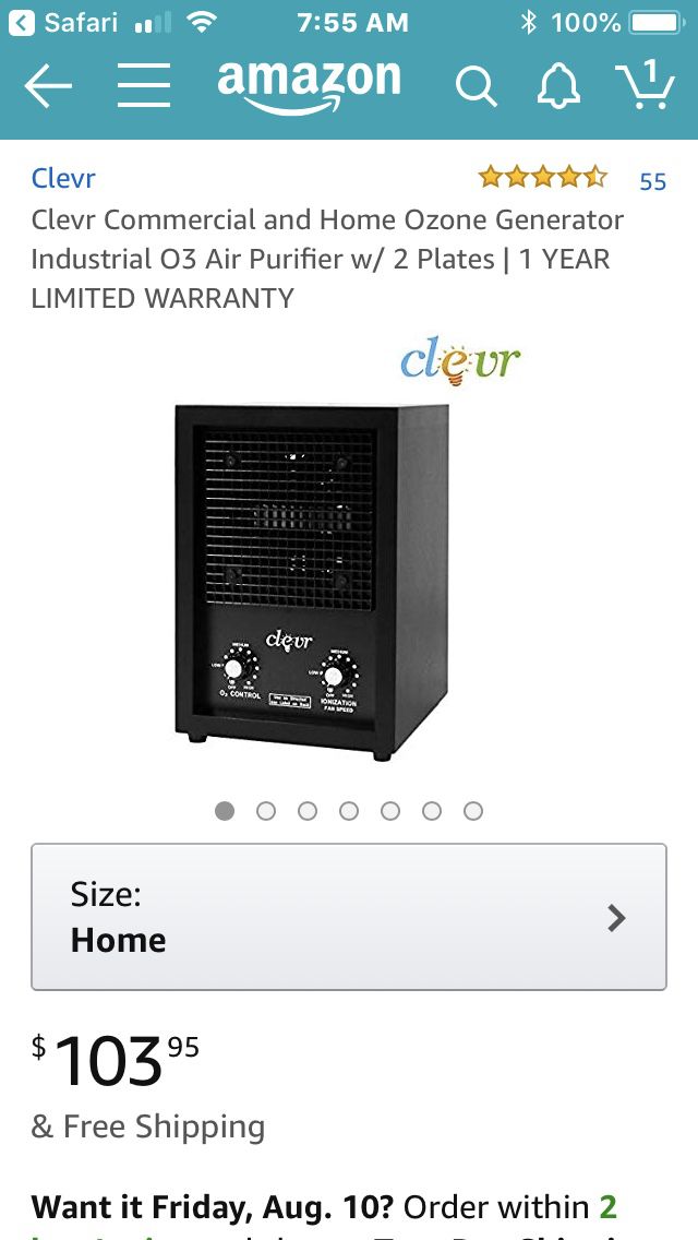 Clevr Ozone generator Sale in - OfferUp